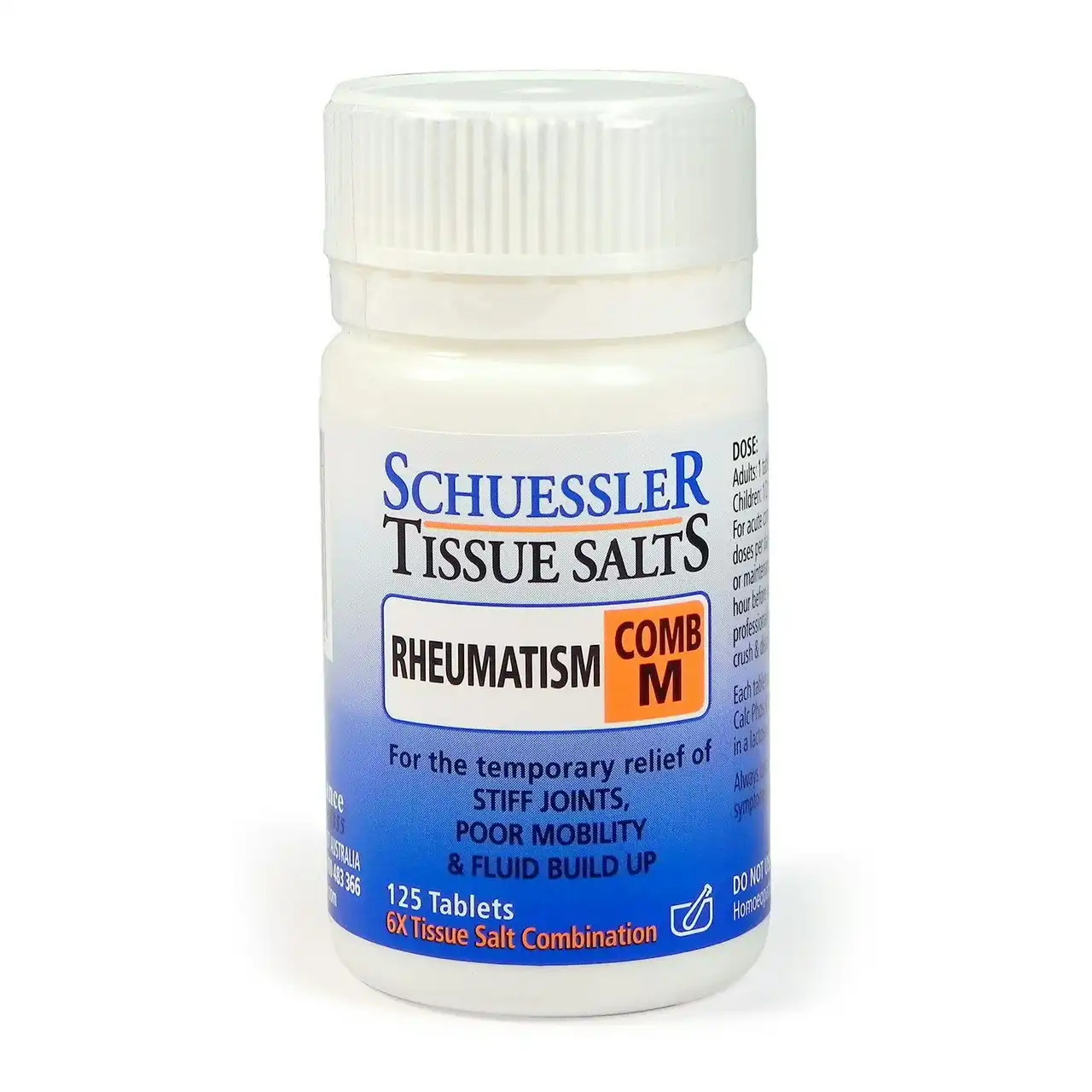 Schuessler Tissue Salts Rheumatism Comb M 125 Tablets