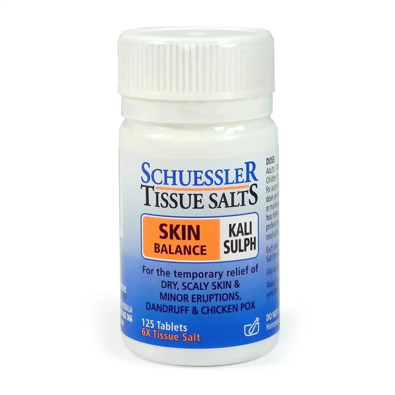 Schuessler Tissue Salts Skin Balance Kali Sulph 125 Tablets
