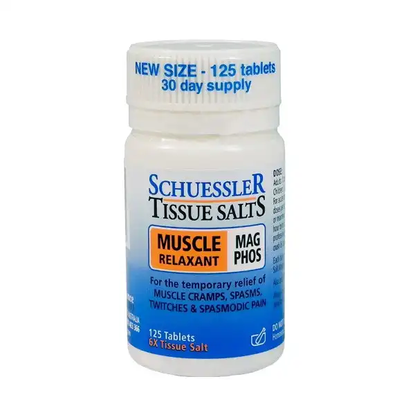 Schuessler Tissue Salts Magnesium Phospahte Muscle Relax 125 Tablets