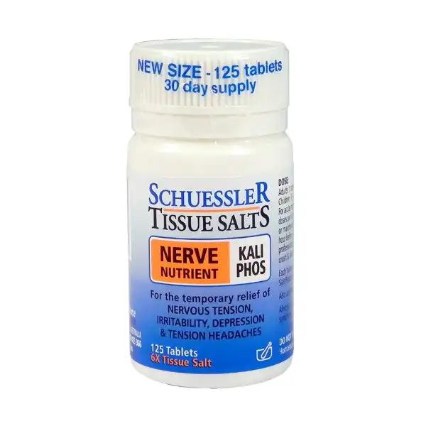 Schuessler Tissue Salts Kali Phosphate Nerve Nutrient 125 Tablets