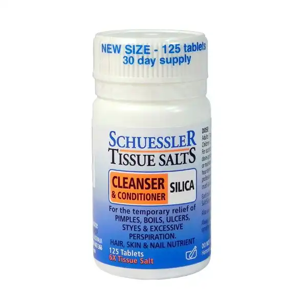 Schuessler Tissue Salts Silica Cleanser & Conditioner 125 Tablets