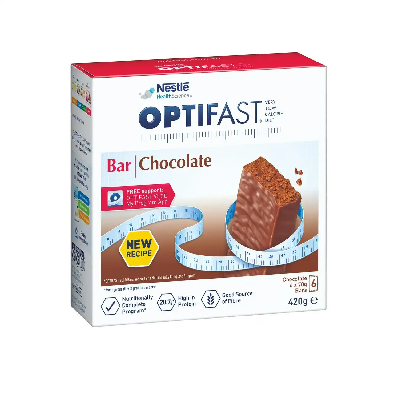 OPTIFAST VLCD Bar Chocolate 6 Pack 420g