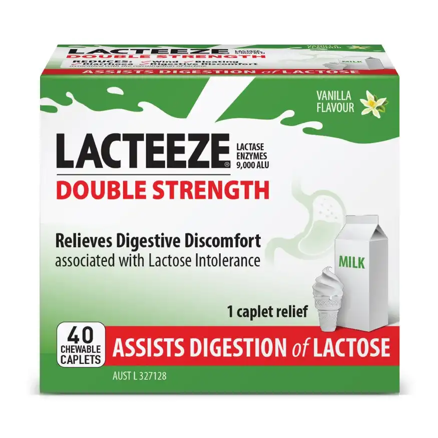 Lacteeze Double Strength 40 Caplets
