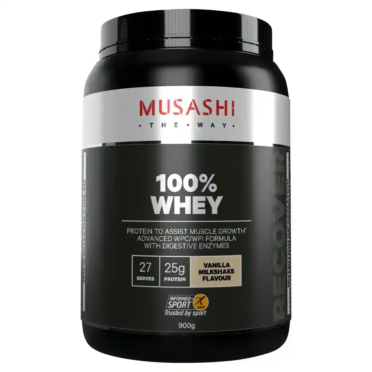 Musashi 100% Whey Vanilla Milkshake 900g