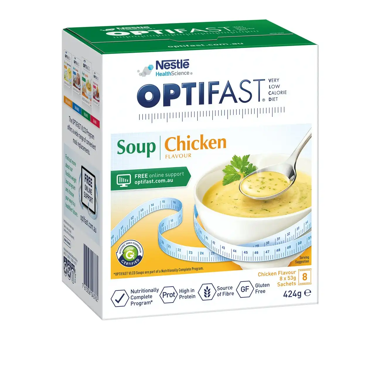 OPTIFAST VLCD Soup Chicken Flavour 8 Pack 424g