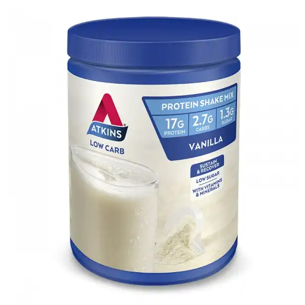 Atkins Low Carb Vanilla Protein Shake Mix 330g