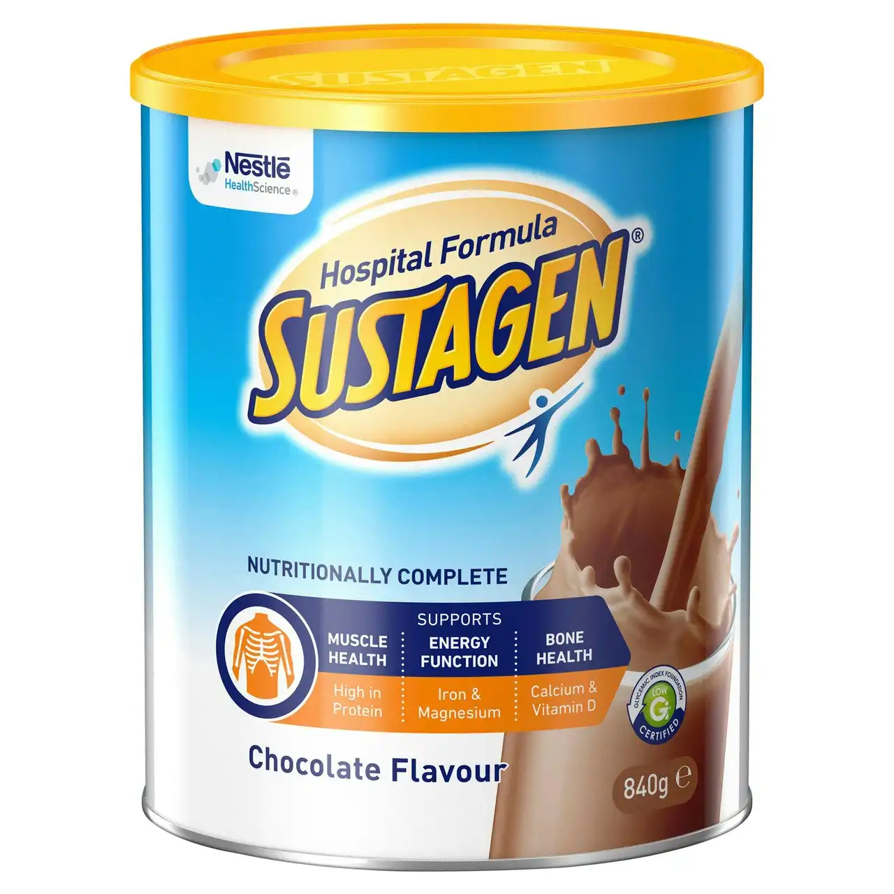 SUSTAGEN Hospital Formula Chocolate 840g Powder Nutritional Supplement
