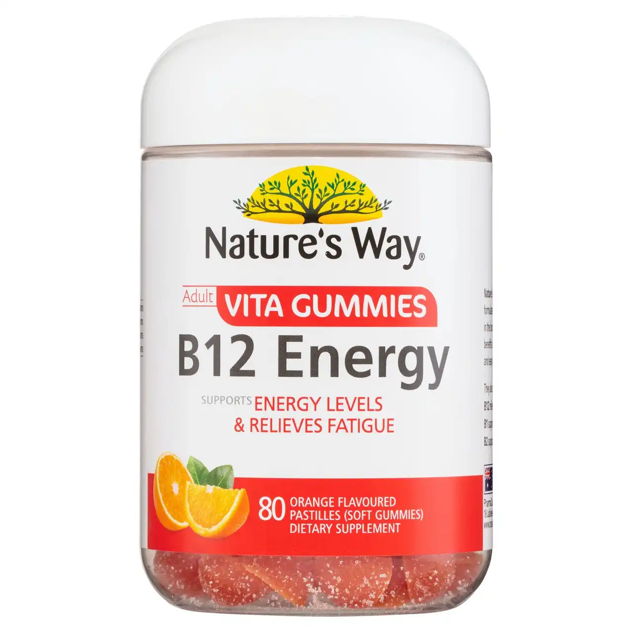 Nature's Way Adult Vita Gummies B12 Energy 80's