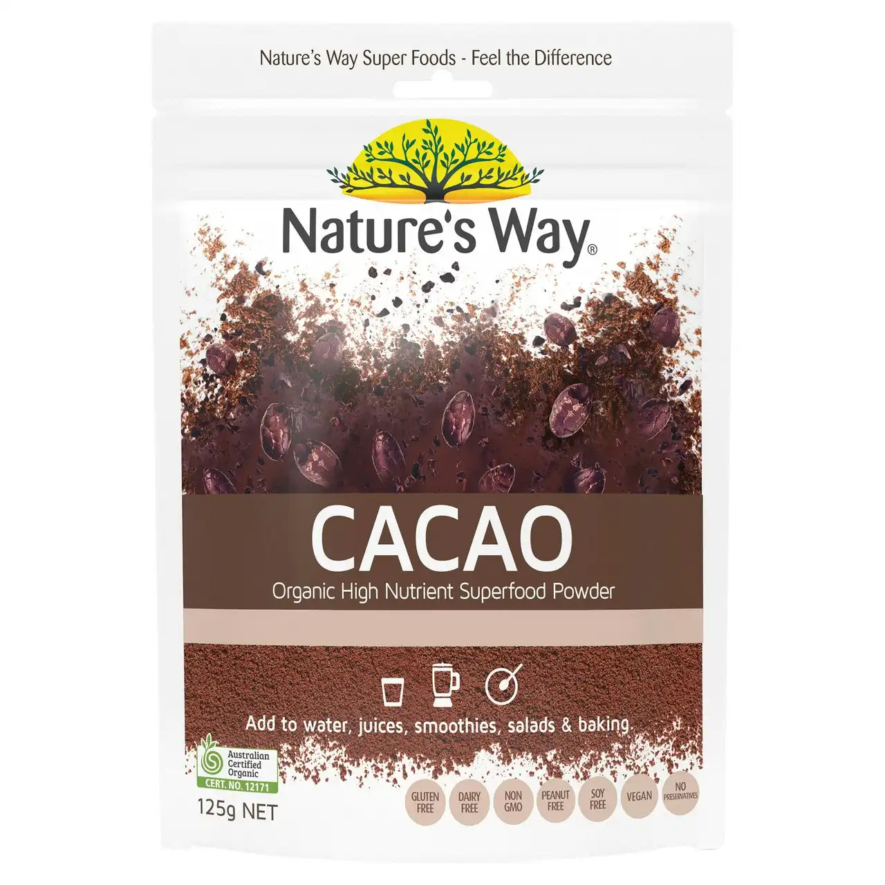 Nature's Way  SUPERFOODS CACAO POWDER 125g