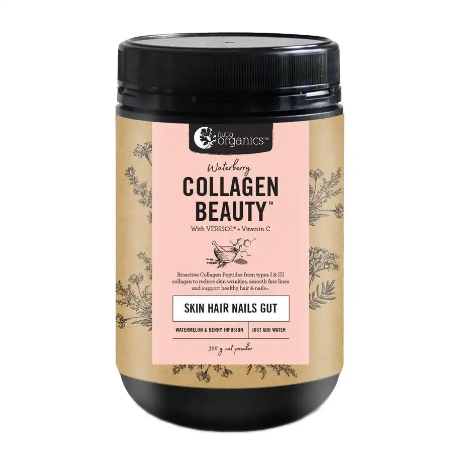 Nutra Organics Waterberry Collagen Beauty With Verisol + C 300g