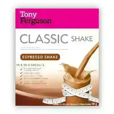 Tony Ferguson Classic Espresso Shake 14 Sachets