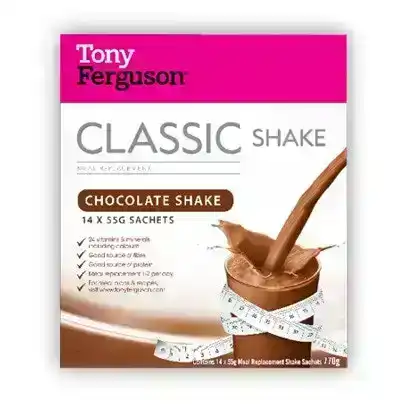 Tony Ferguson Classic Chocolate Shake 14 Sachets