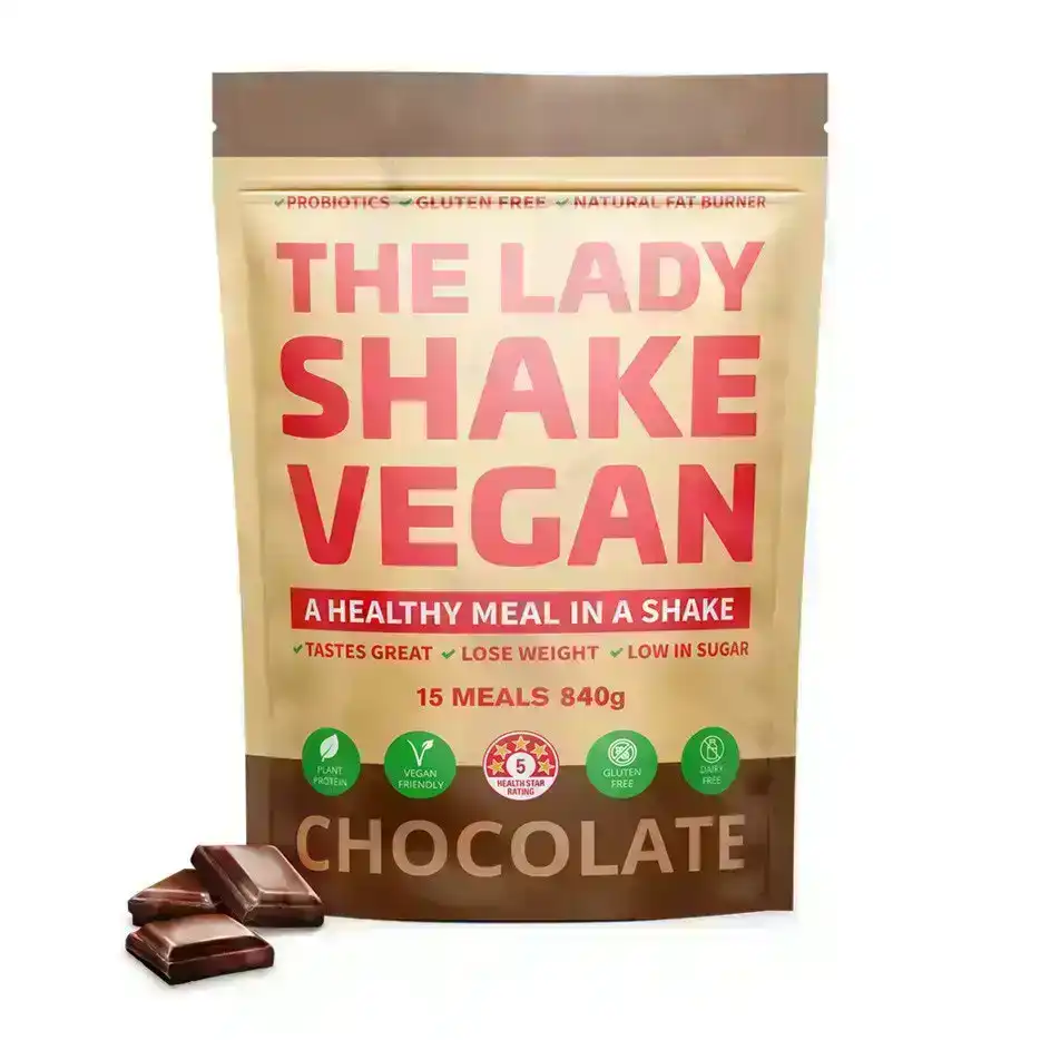 The Lady Shake Vegan Chocolate Flavour 840g