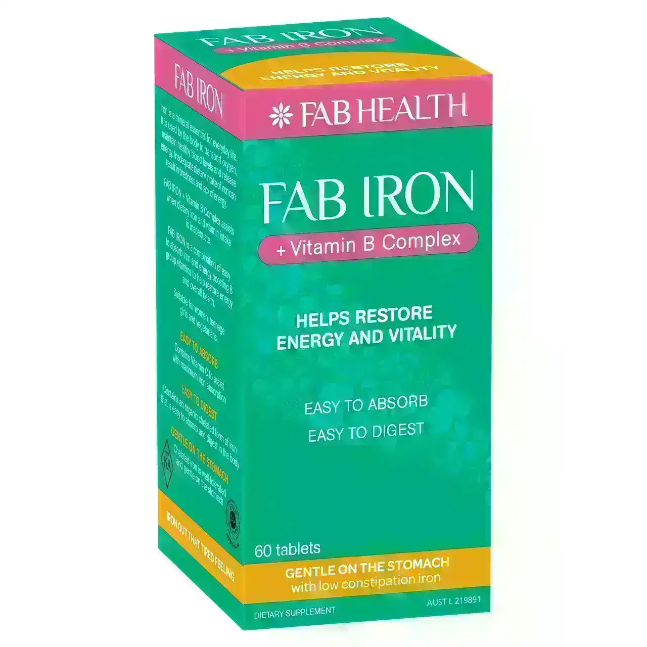 fab IRON + Vitamin B Complex Tablets