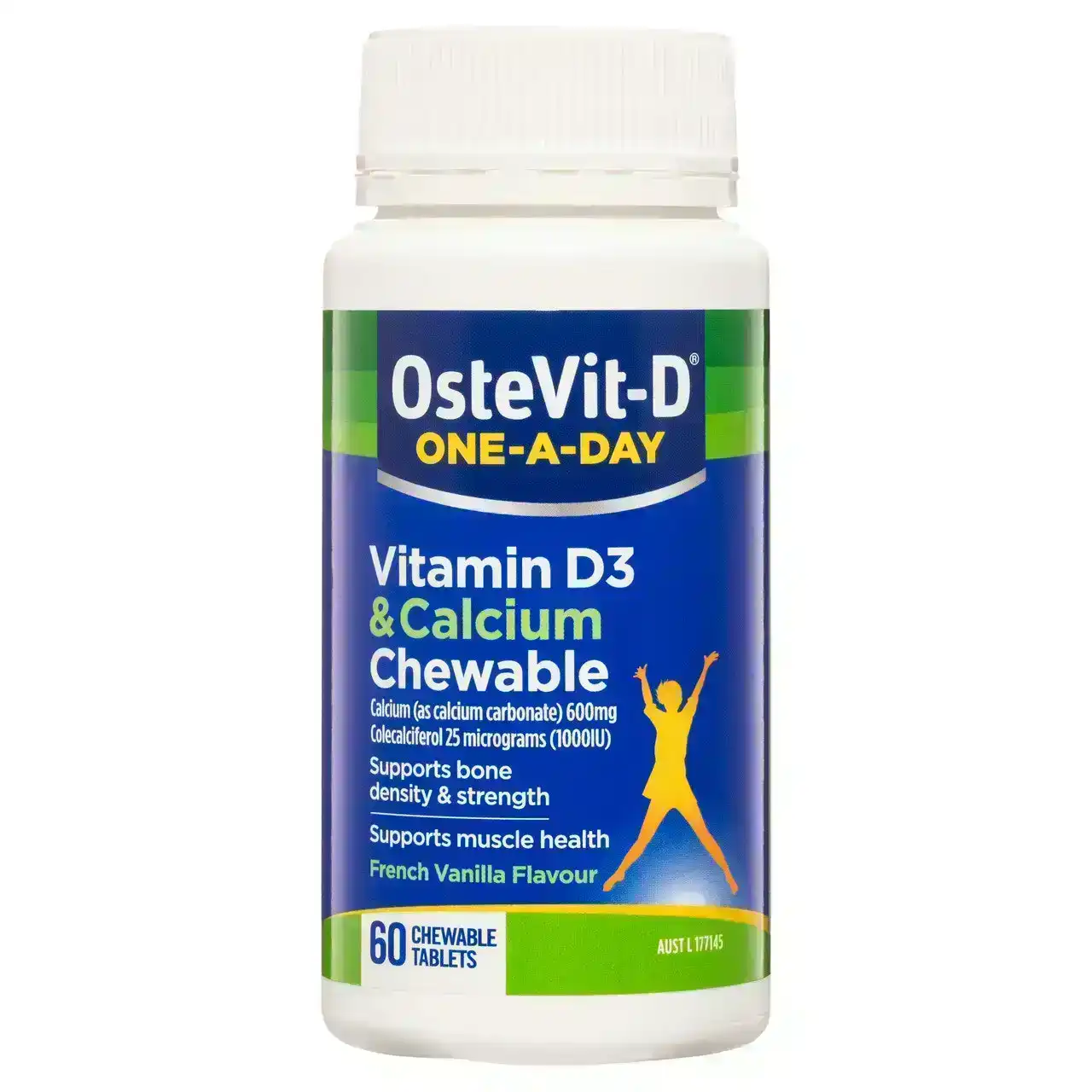 OsteVit-D One-A-Day Vitamin D3 &amp; Calcium Chewable Tablets 60&#39;s