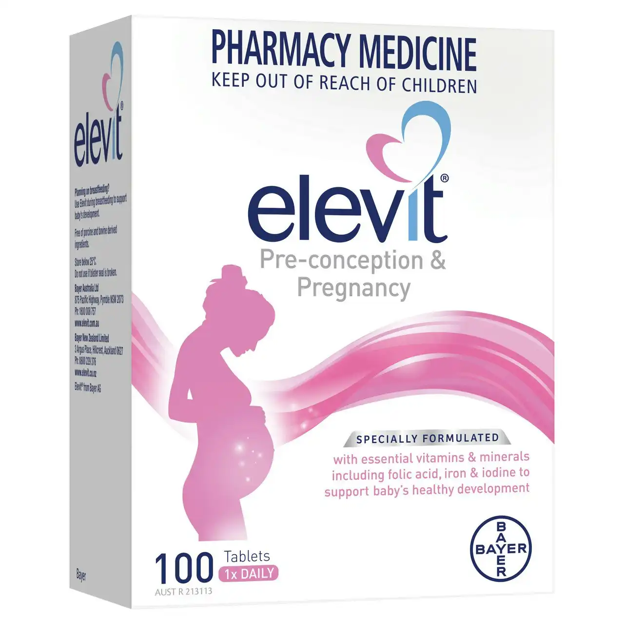 Elevit Pre-conception and Pregnancy Multivitamin Tablets 100 pack (100 days)