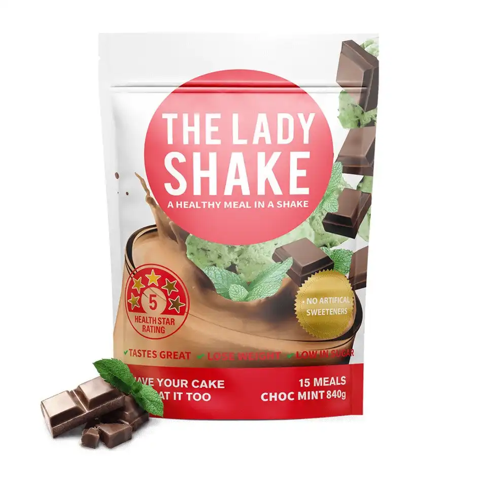 The Lady Shake Choc Mint Flavour 840g
