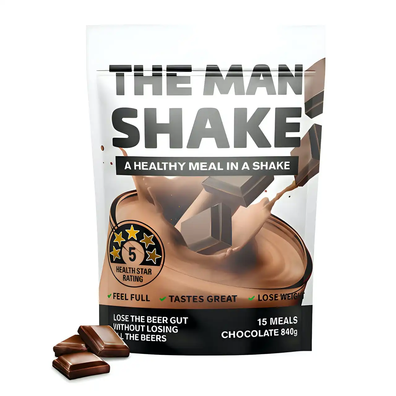 The Man Shake Chocolate Flavour 840g