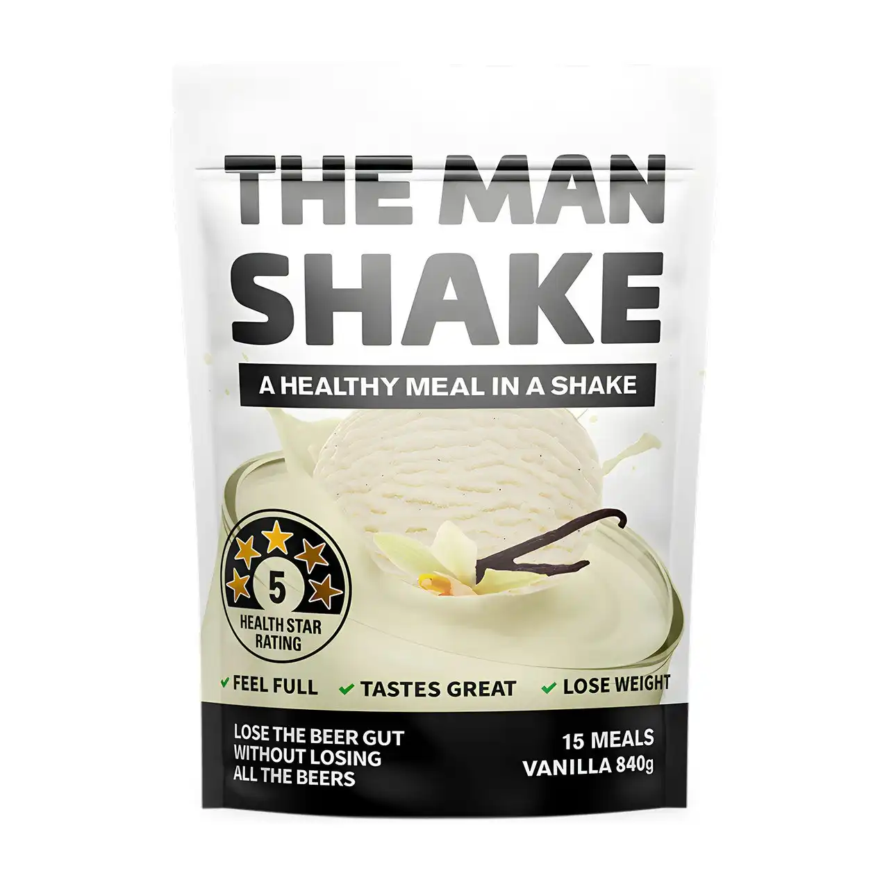 The Man Shake Vanilla Flavour 840g
