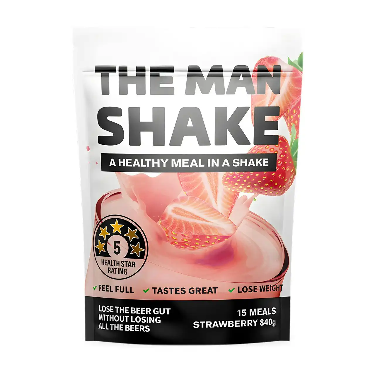 The Man Shake Strawberry Flavour 840g