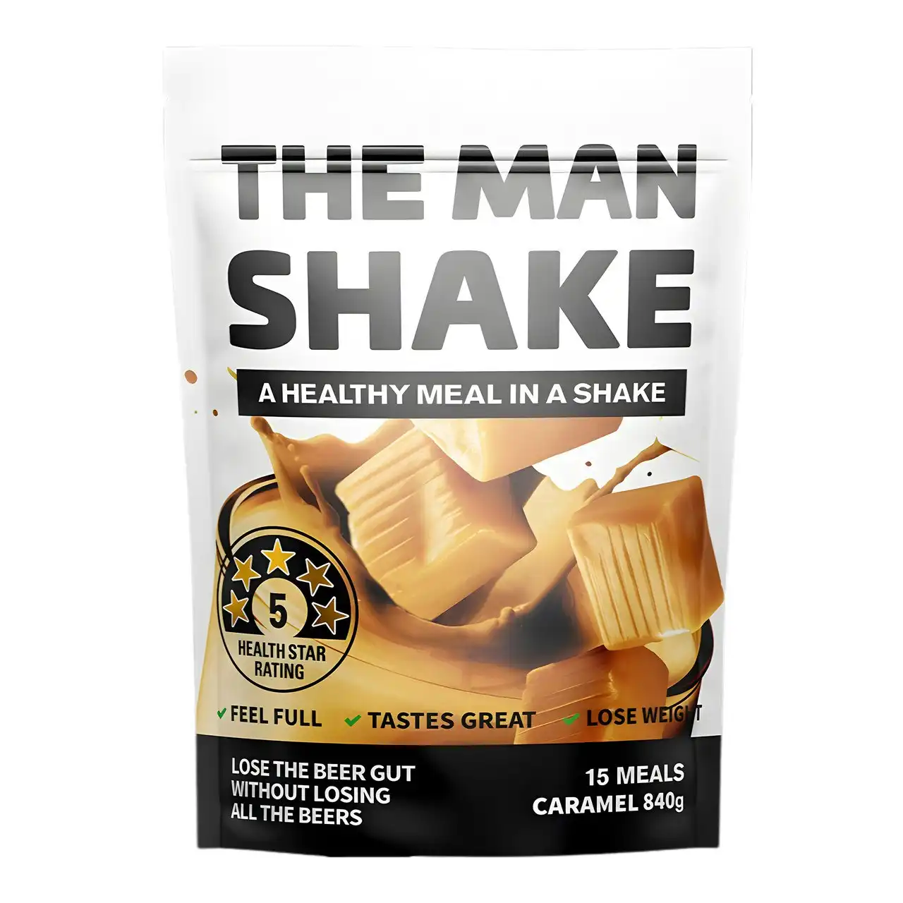 The Man Shake Caramel Flavour 840g