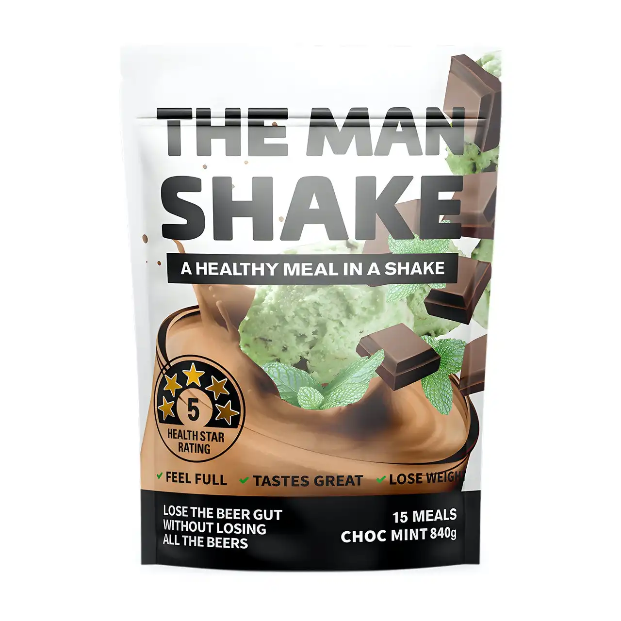 The Man Shake Chocolate Mint 840g