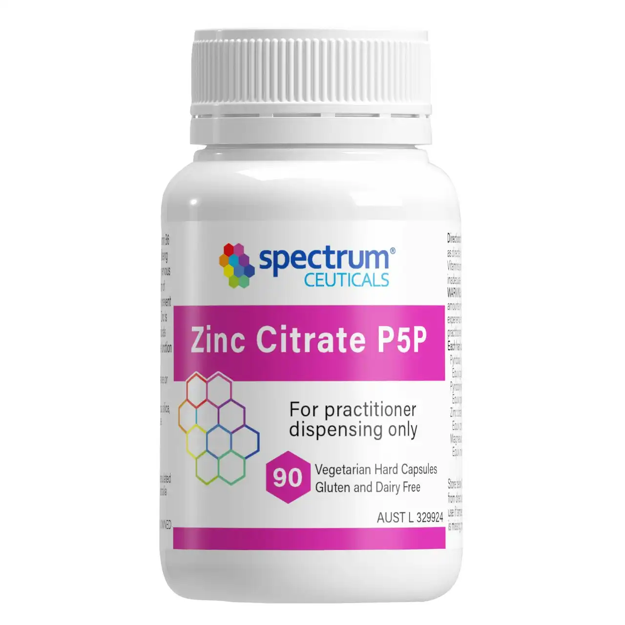 Spectrumceuticals Zinc Citrate P5P Capsules 90