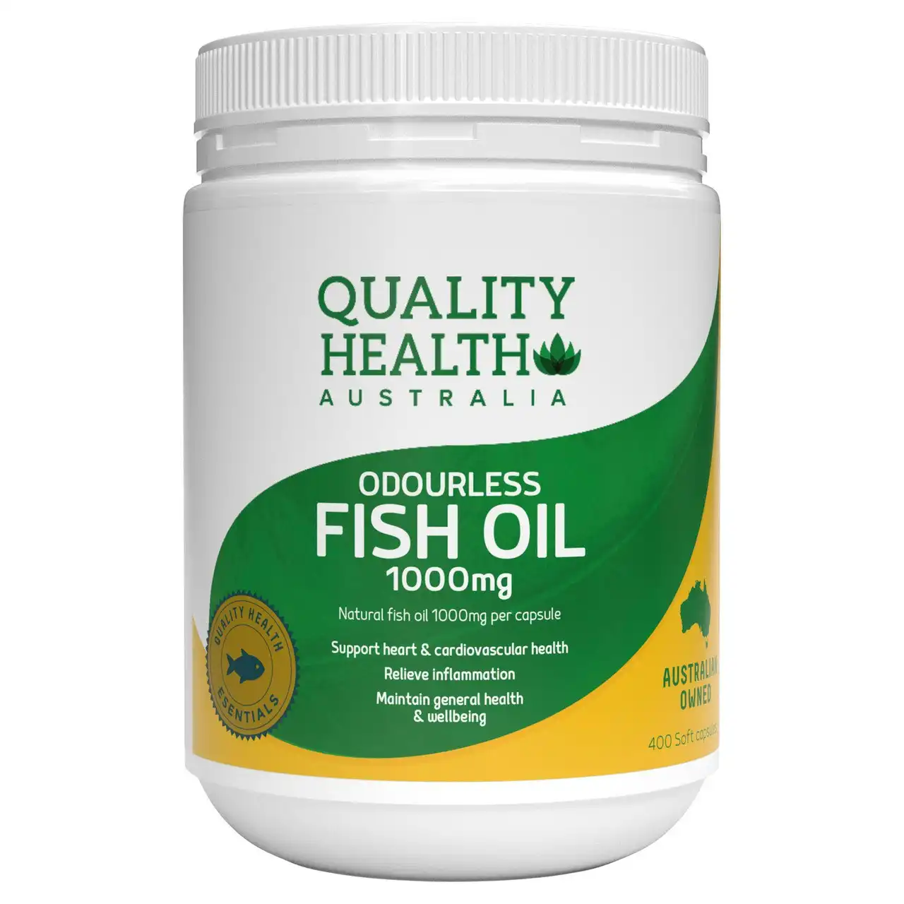 Quality Health Australia Odourless Fish Oil 1000mg 400s