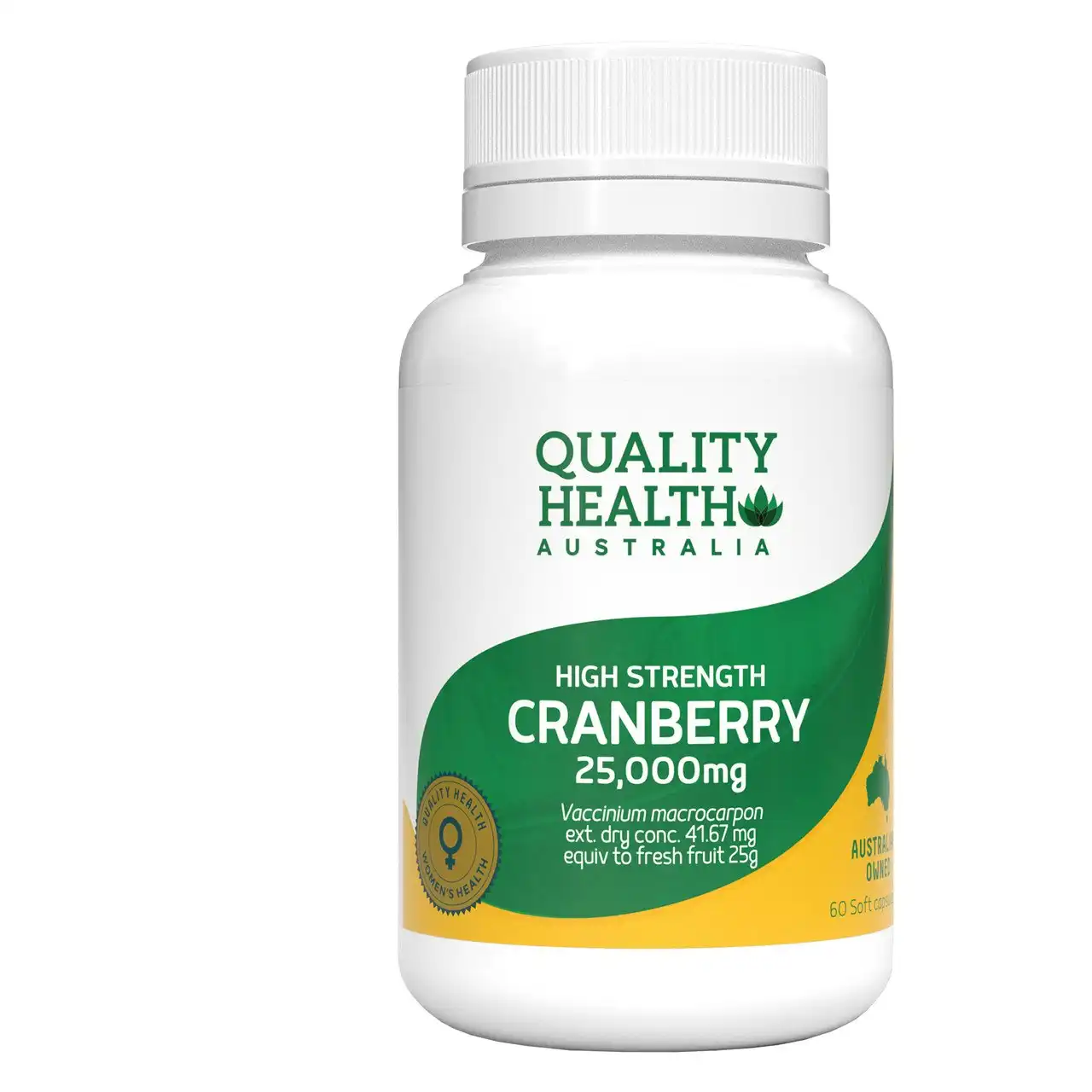 Quality Health Australia High Strength Cranberry 25,000mg 60s