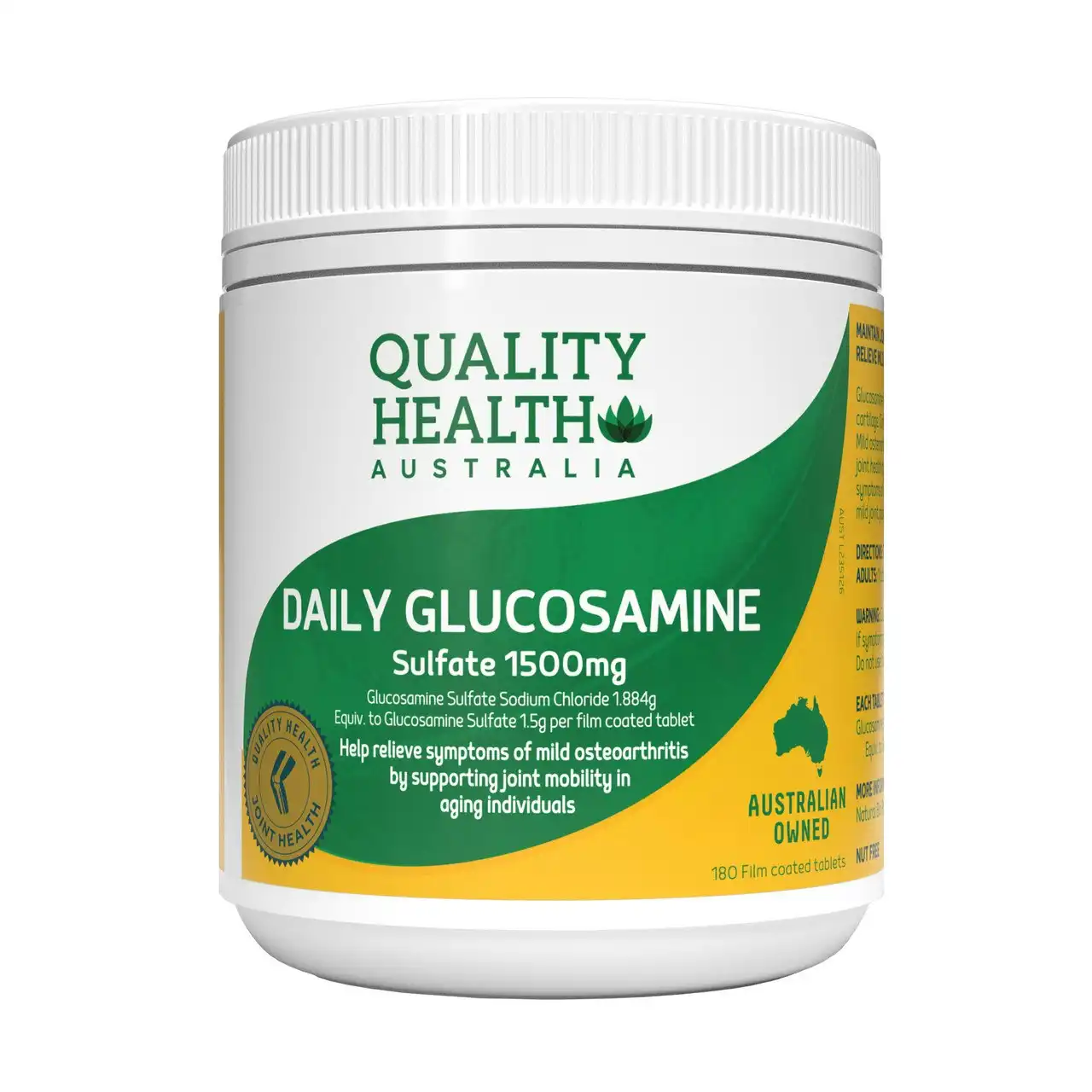 Quality Health Australia Daily Glucosamine Sulfate 1500mg 180s