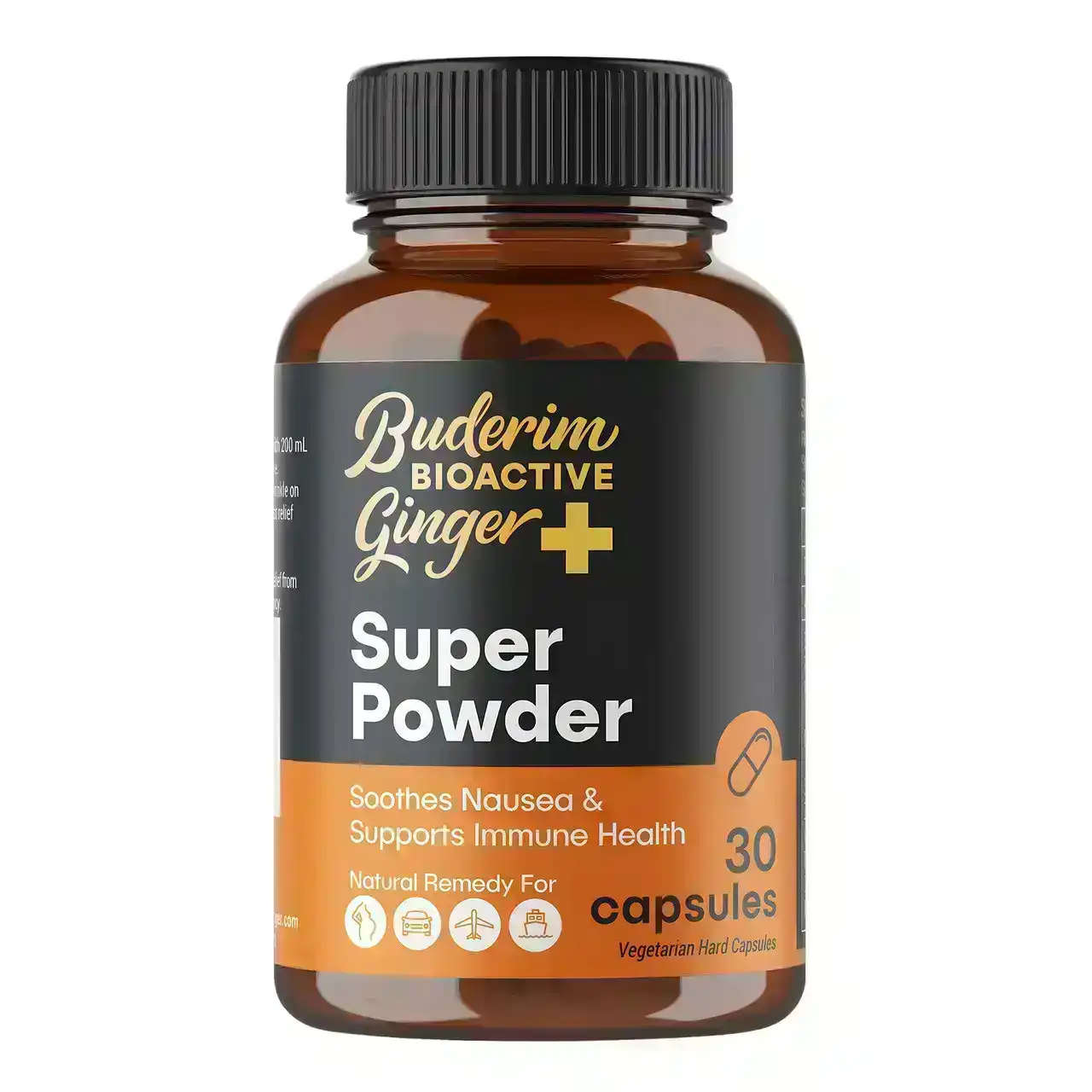 Buderim Bioactive Ginger+ Super Powder Capsules 30