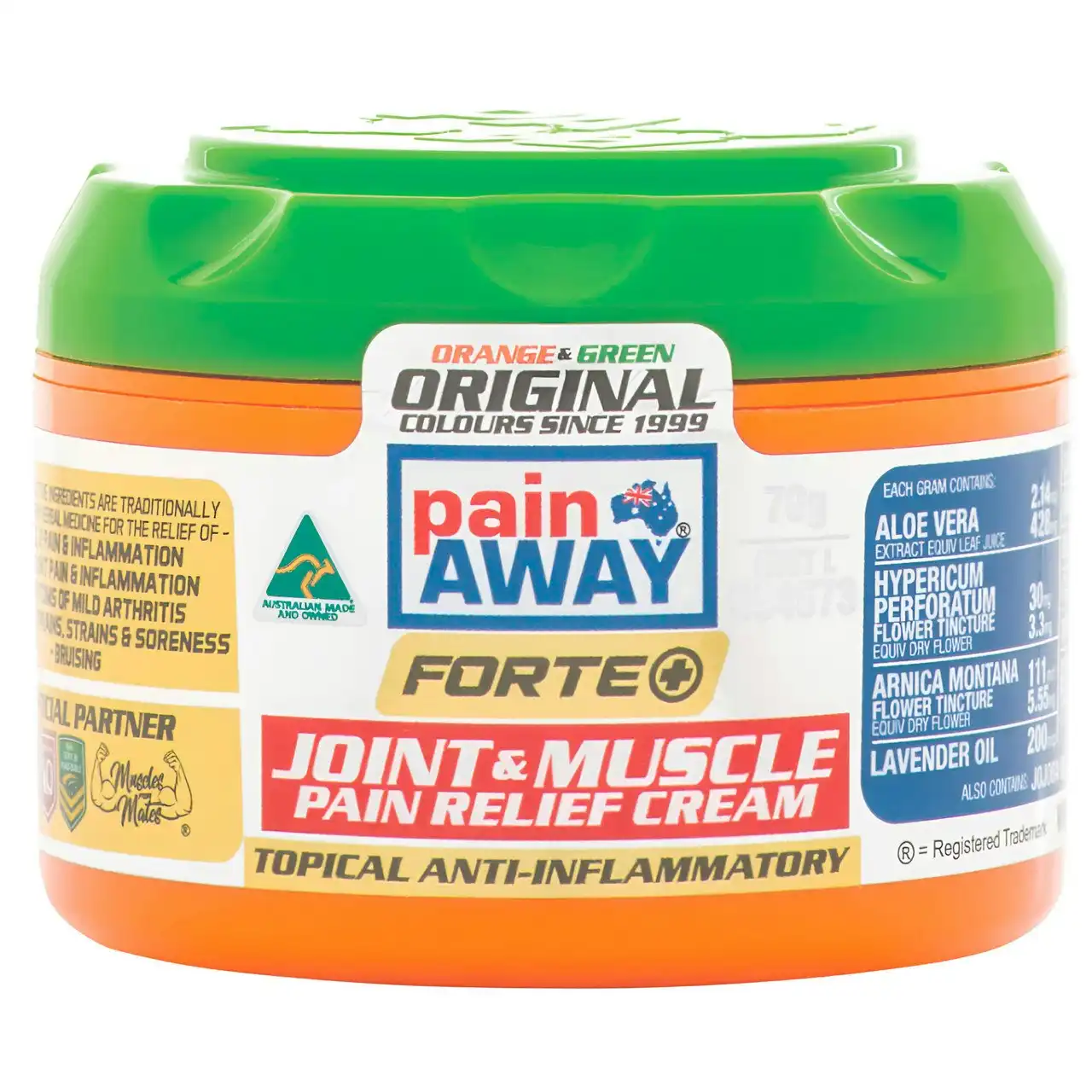 Pain Away Forte+ Original Pain Relief Cream 70g