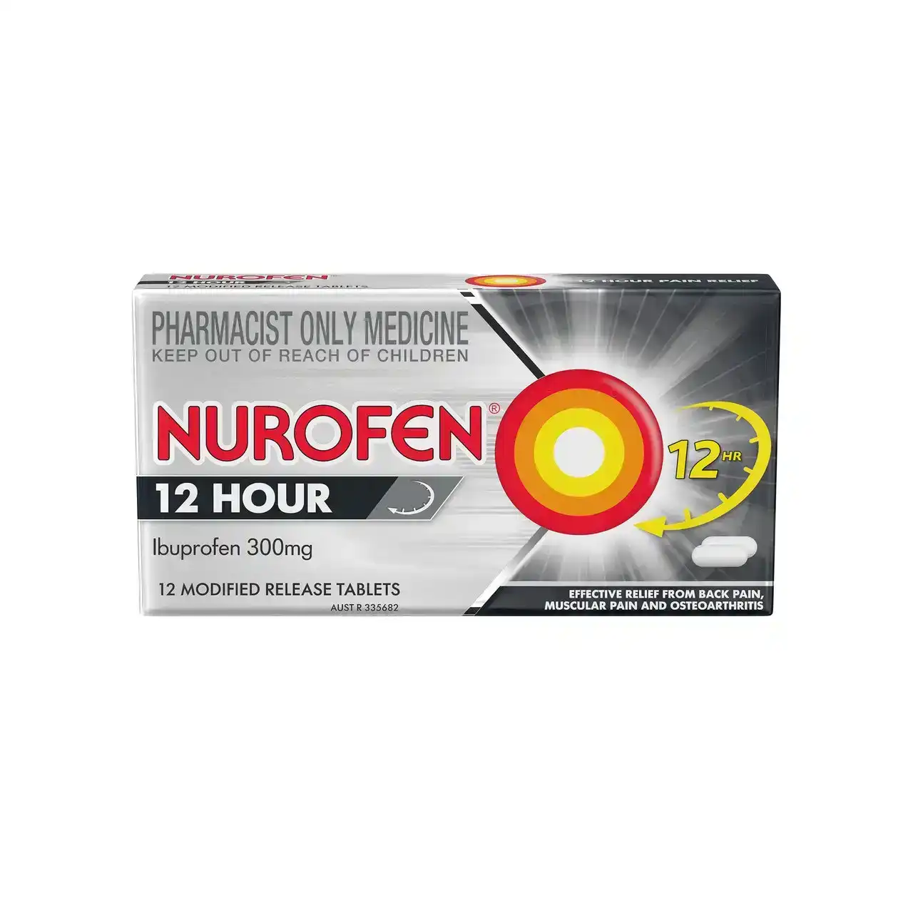 Nurofen 12 Hour Ibuprofen 300mg 12 Tablets