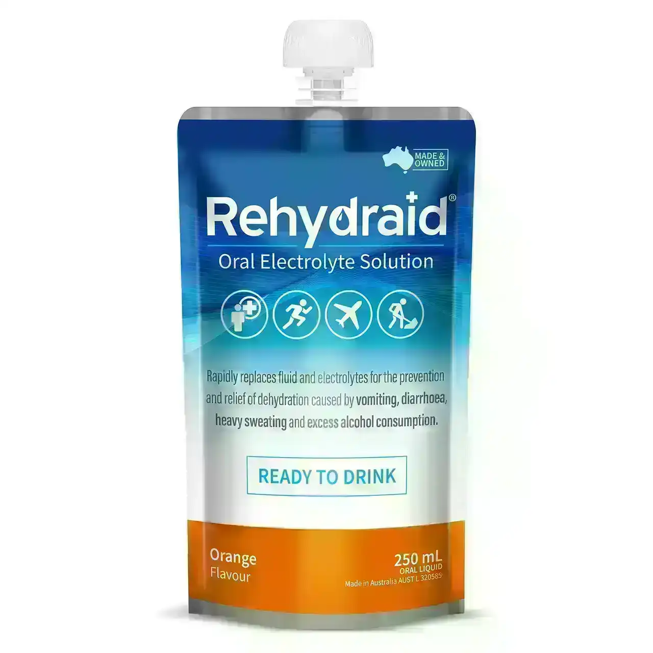 Rehydraid Oral Electrolyte Solution Orange Flavour 250ml