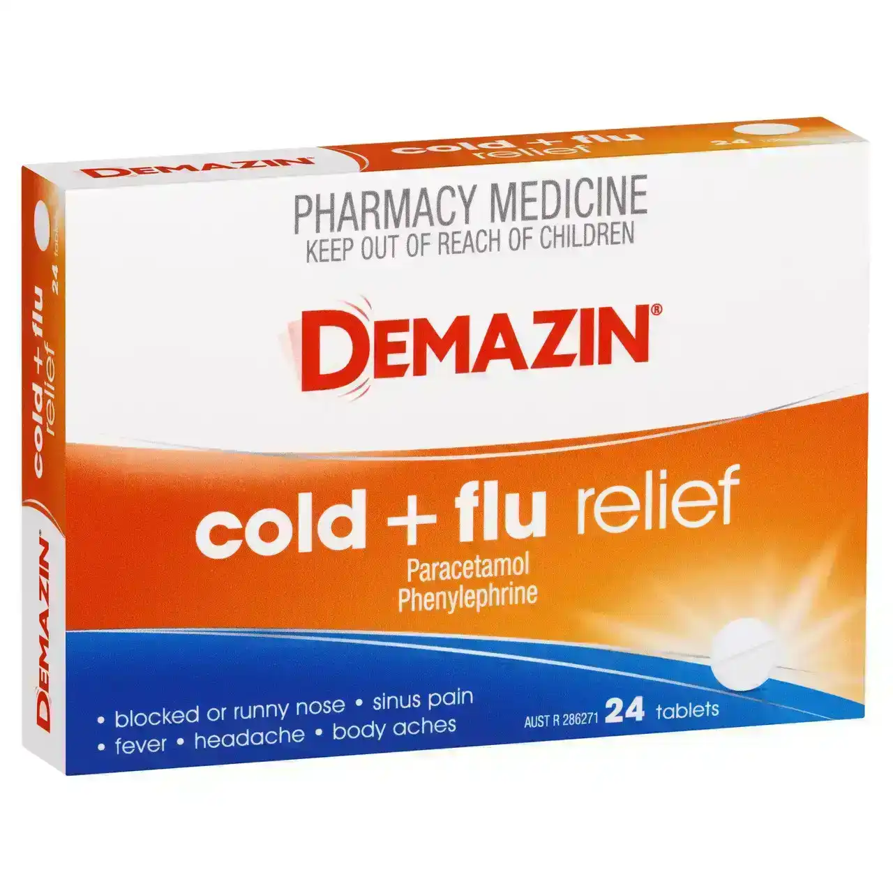Demazin Cold &amp; Flu Relief 24 Tablets