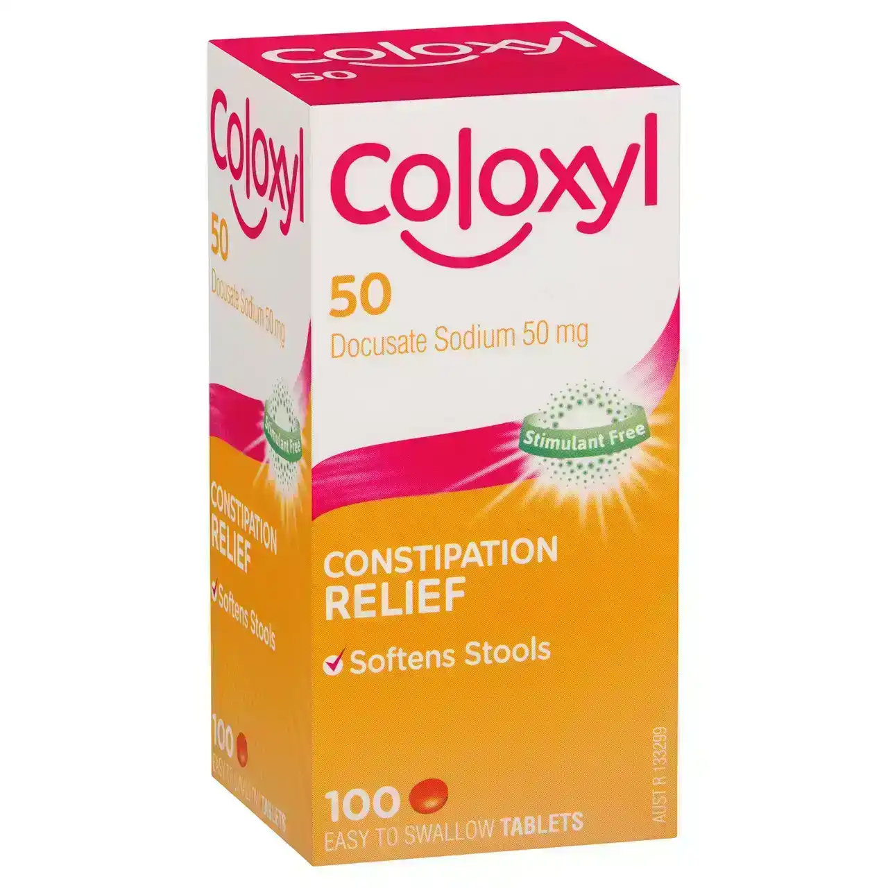 Coloxyl Stool Softener 50mg 100 tablets