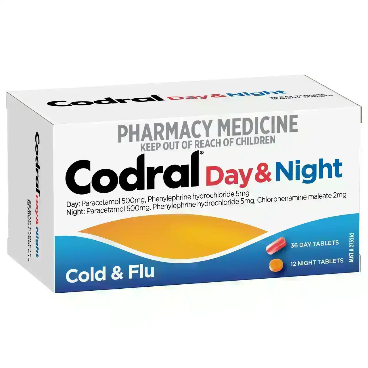 CODRAL Day &amp; Night Cold &amp; Flu Tablets 48 Pack
