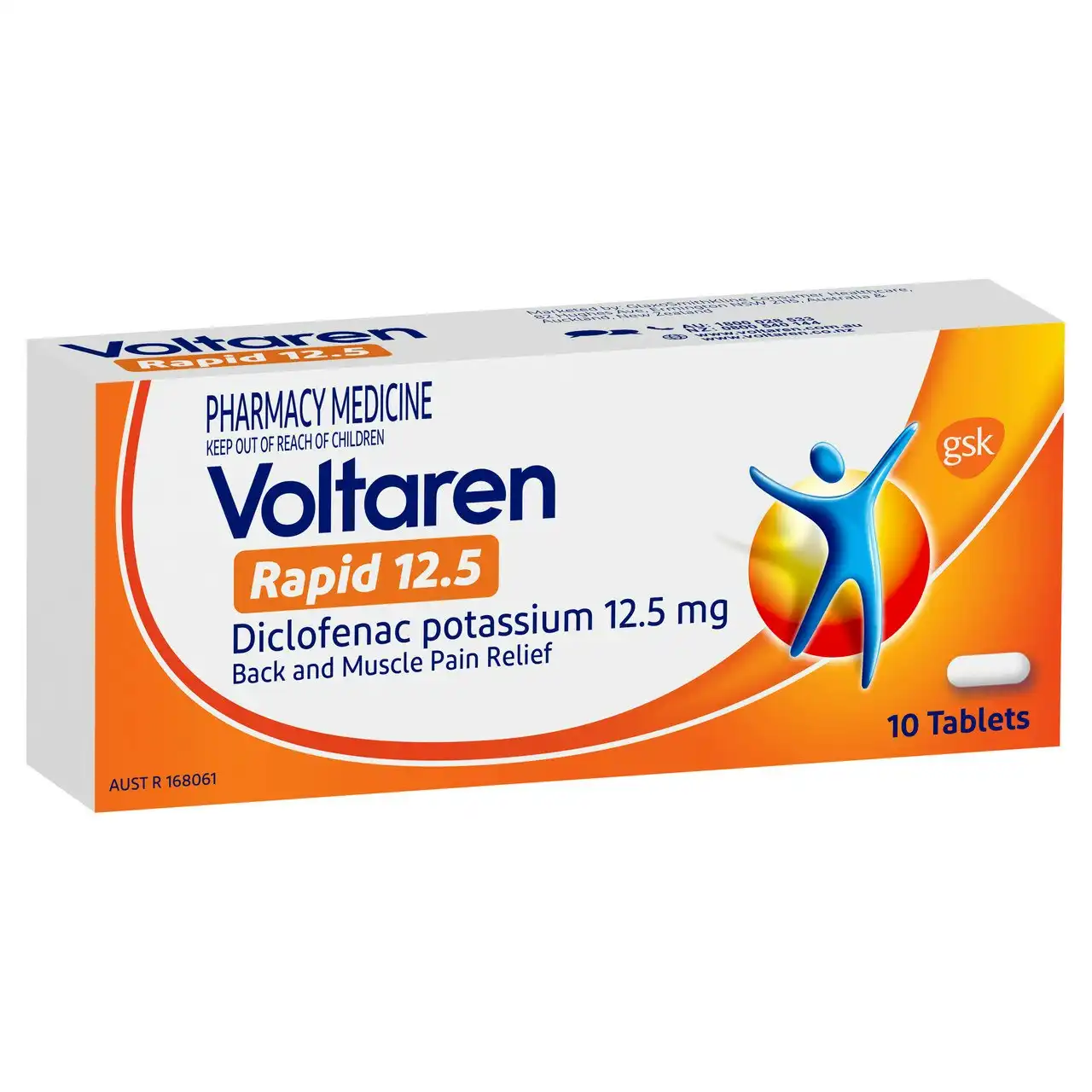 Voltaren Rapid 12.5 10 Tablets