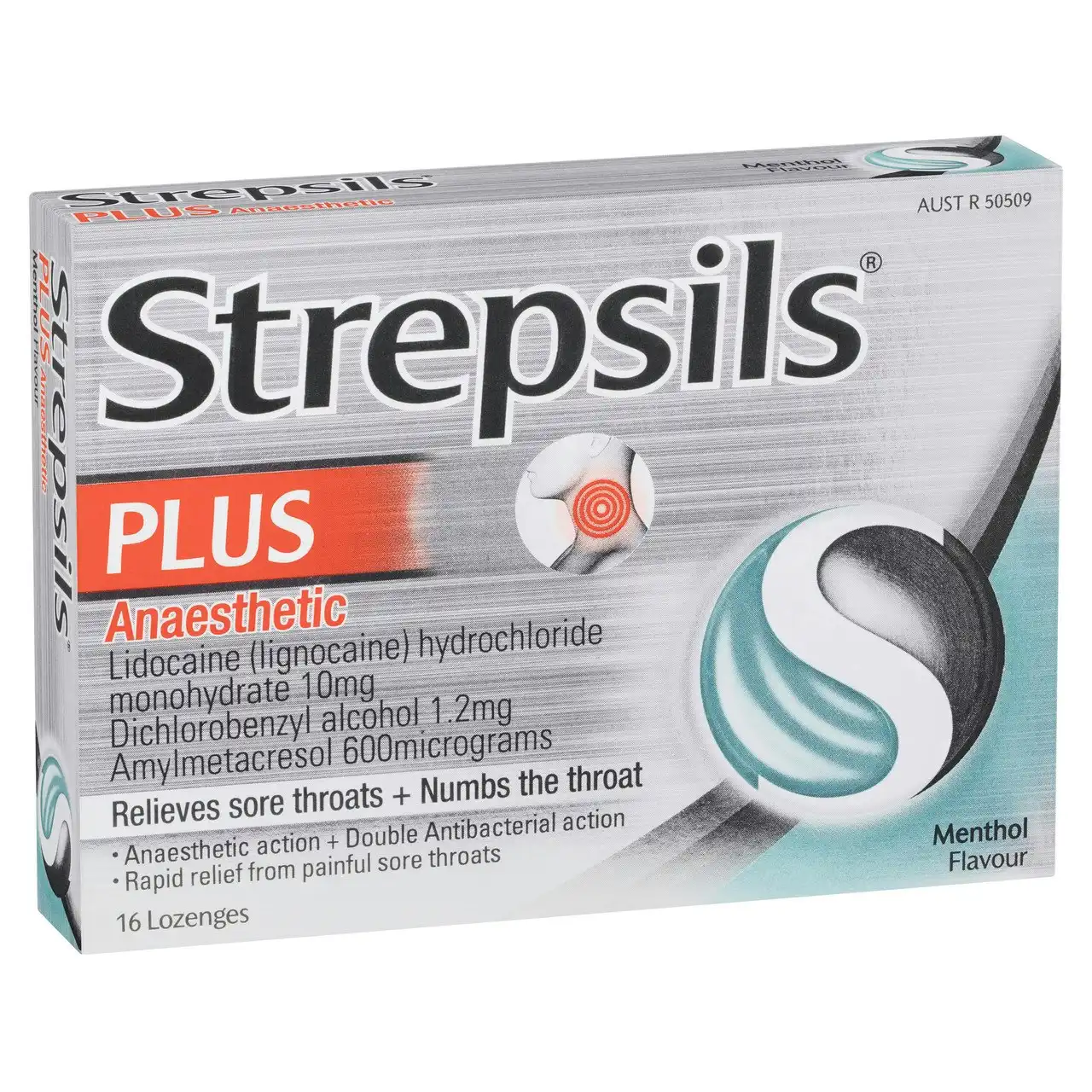 Strepsils Anaesthetic Lozenges Menthol 16 Pack