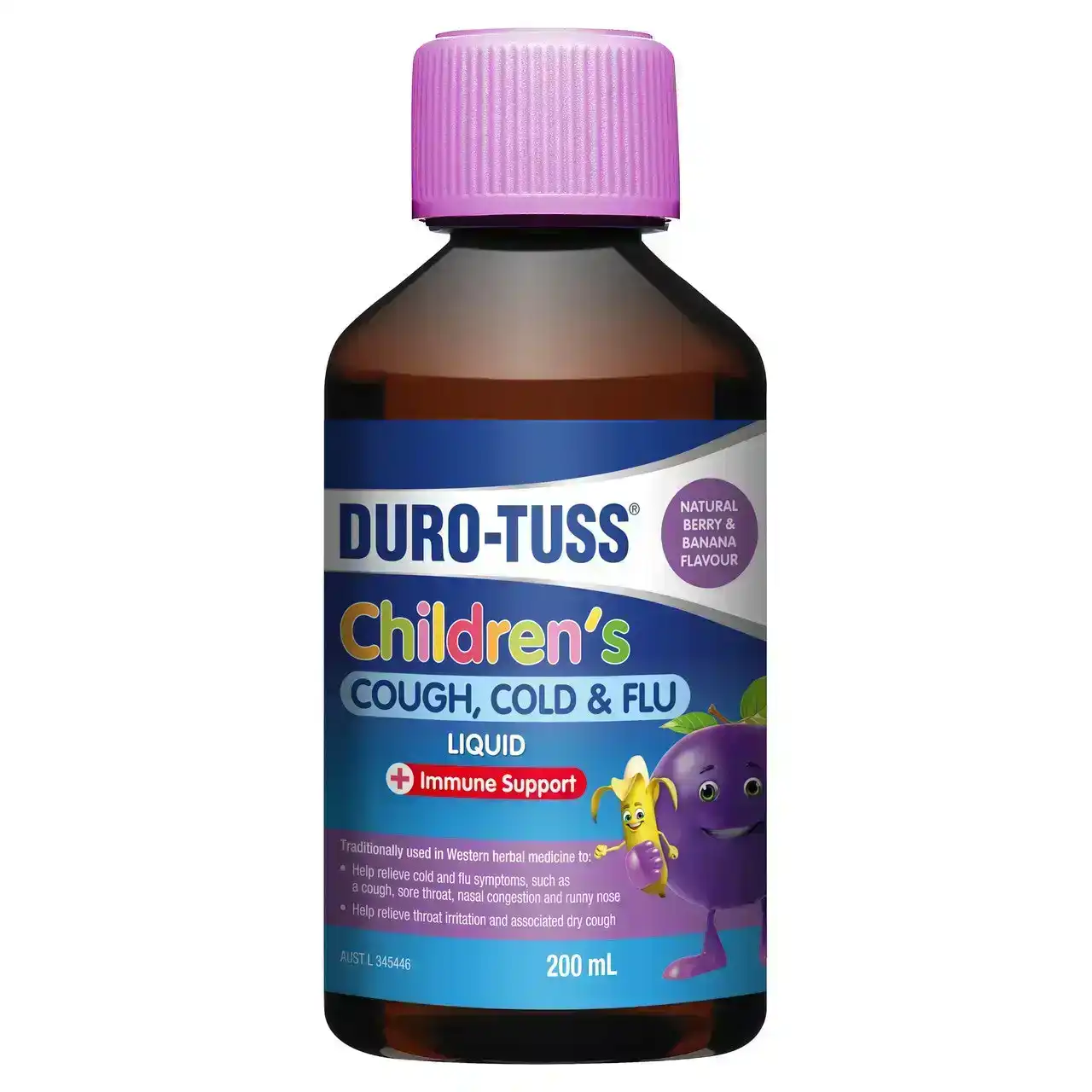 DURO-TUSS Children&#39;s Cough, Cold &amp; Flu Liquid 200mL