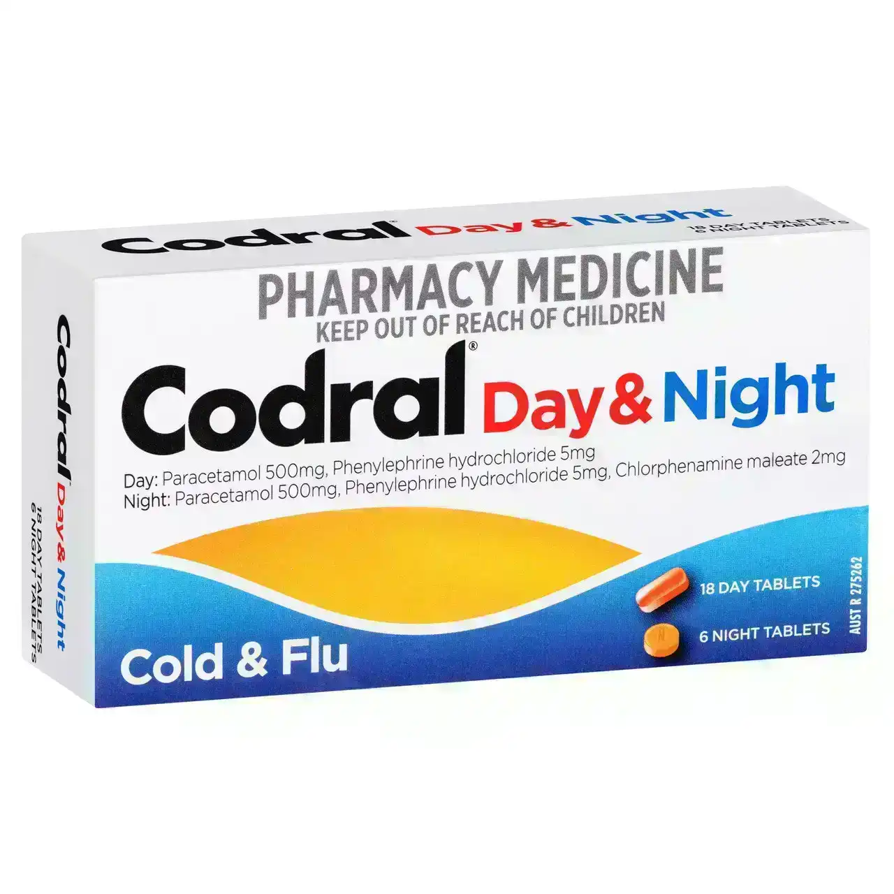 CODRAL Day &amp; Night Cold &amp; Flu Tablets 24 Pack