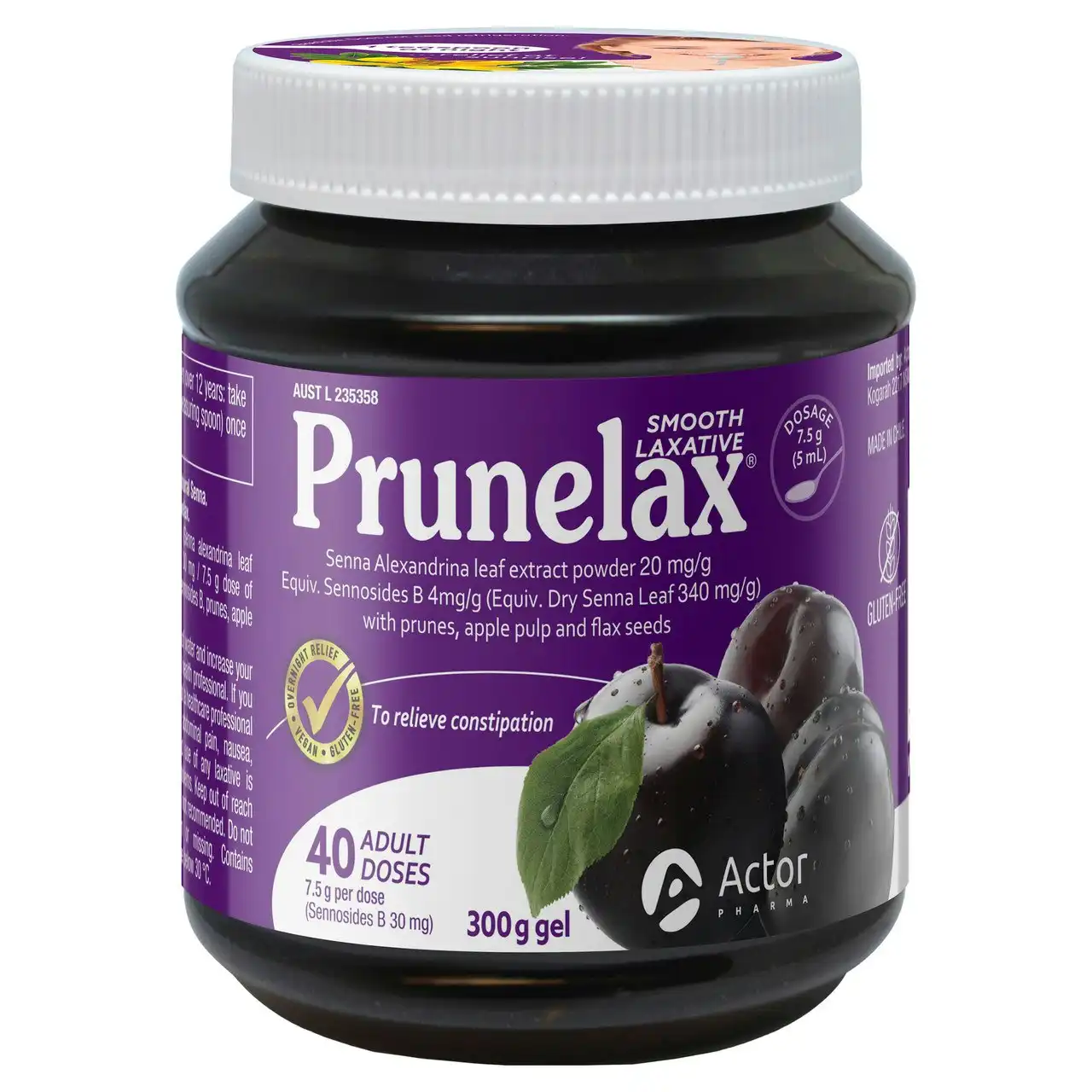 Prunelax Smooth Laxative 300g Gel