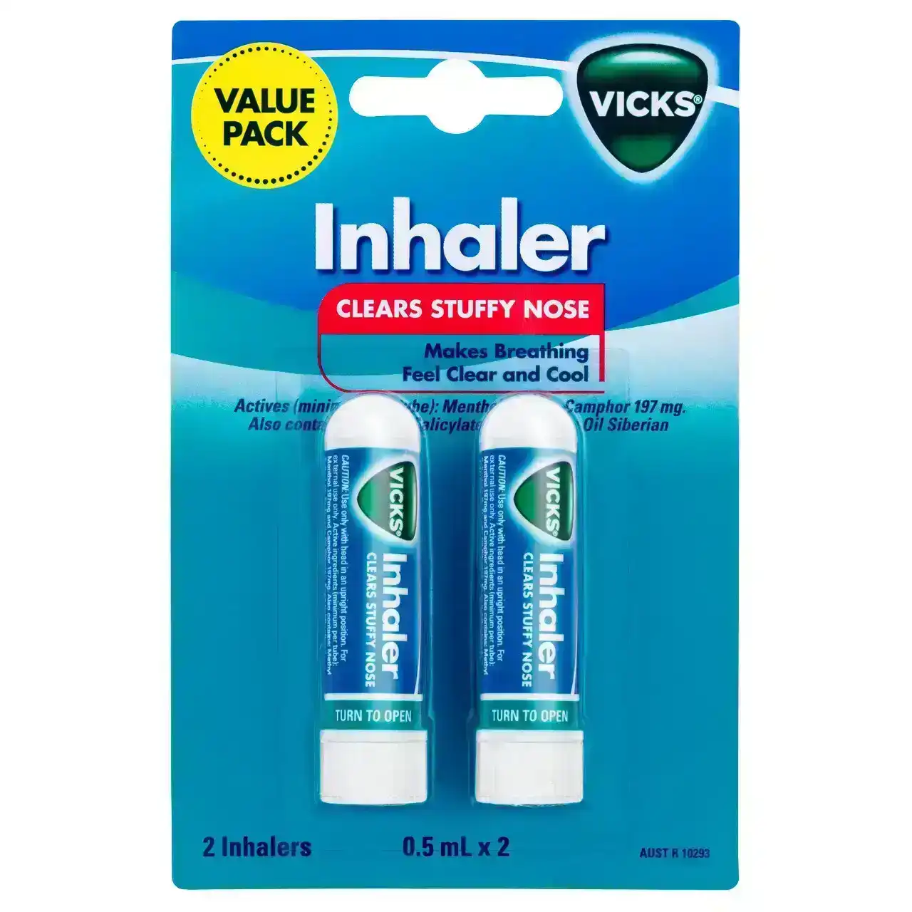 Vicks Nasal Decongestant Inhaler 2 Pack