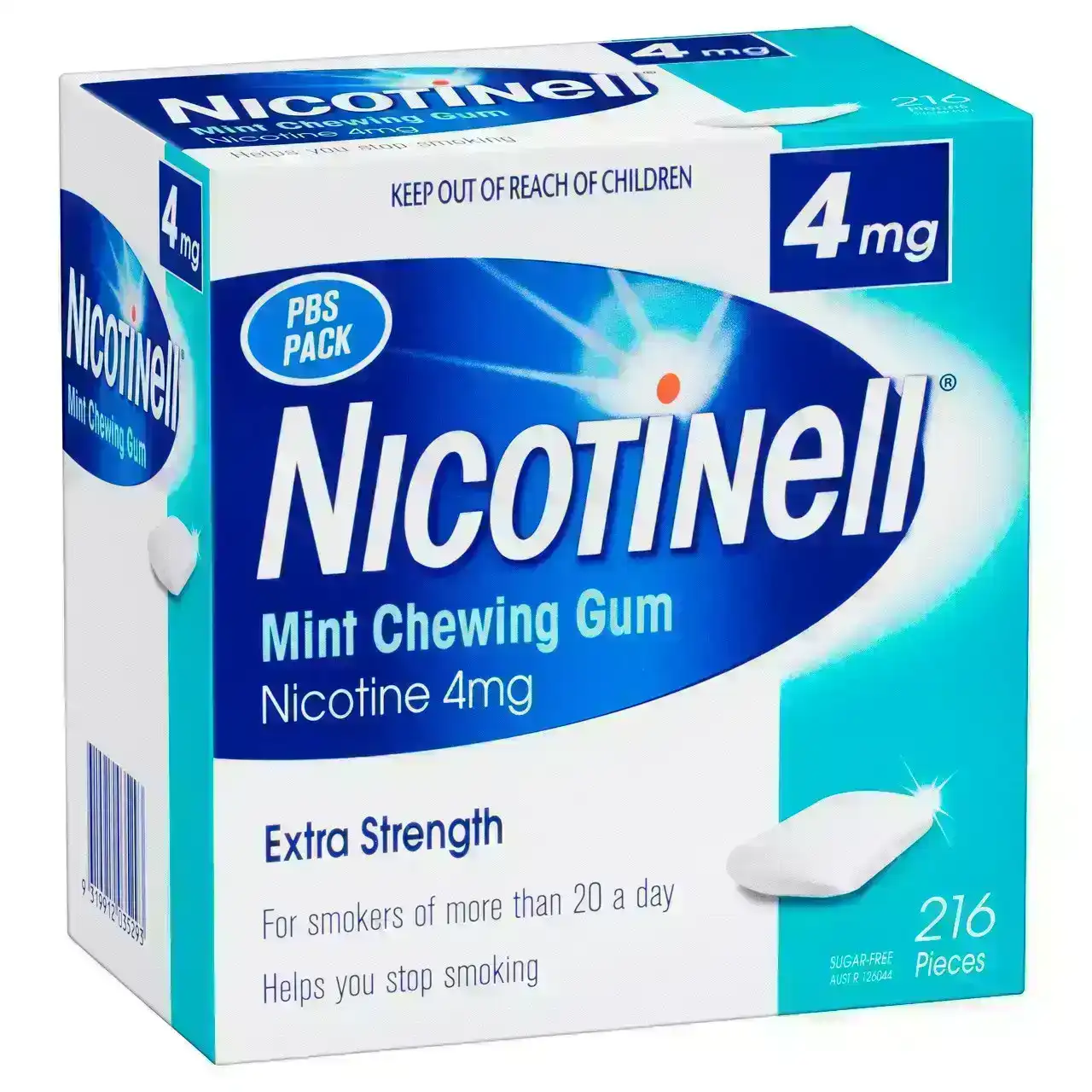 Nicotinell Mint Gum 4mg 216&#39;s