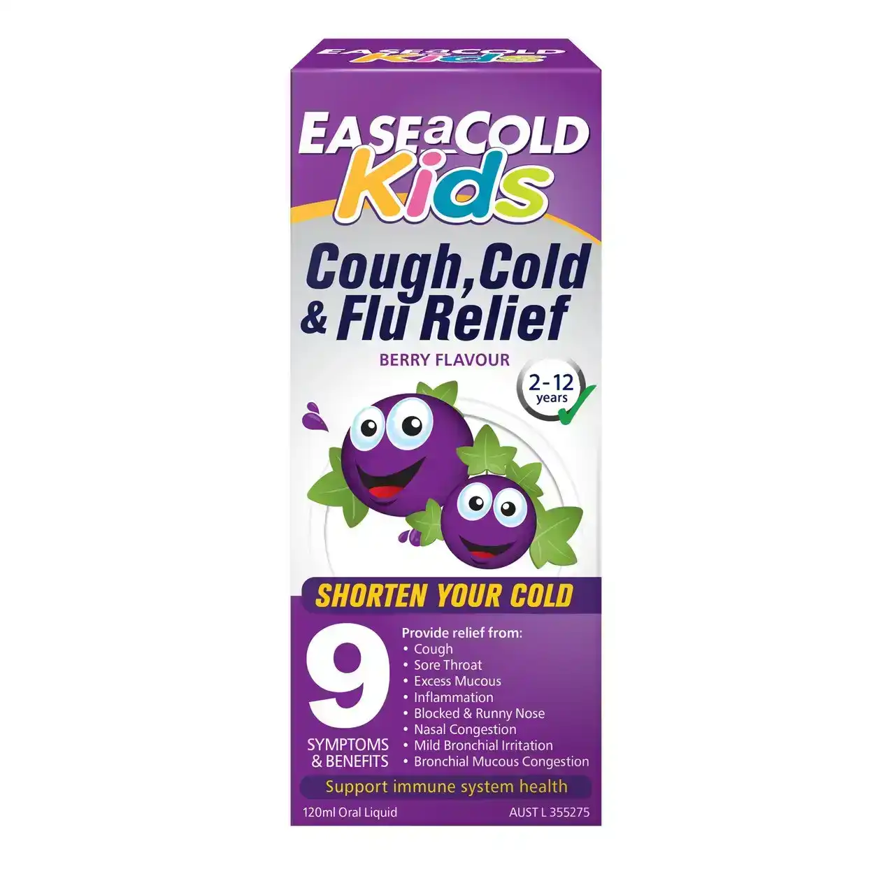 Ease-A-Cold Kids Cough, Cold &amp; Flu Relief 120ml