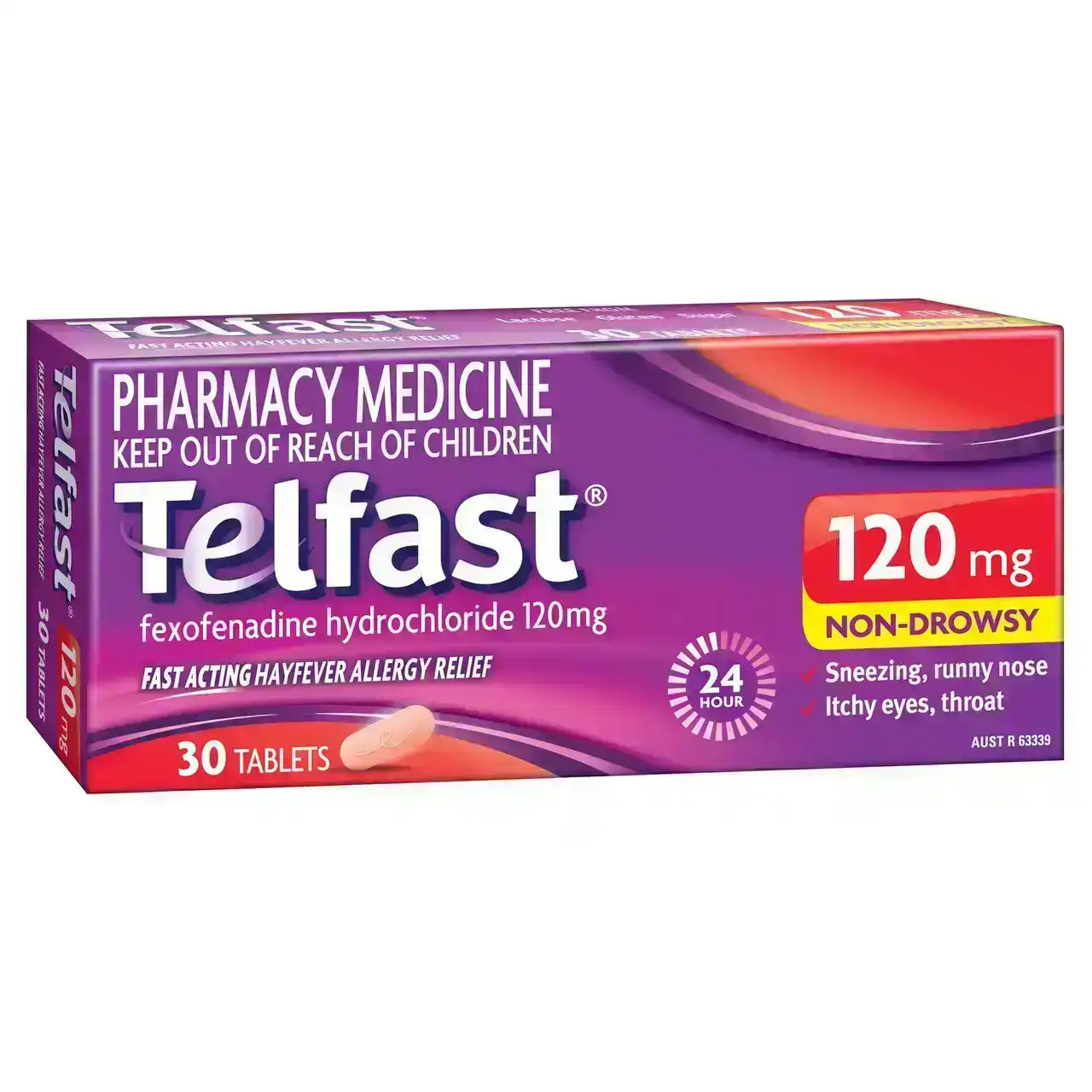 Telfast 120mg 30 Tablets