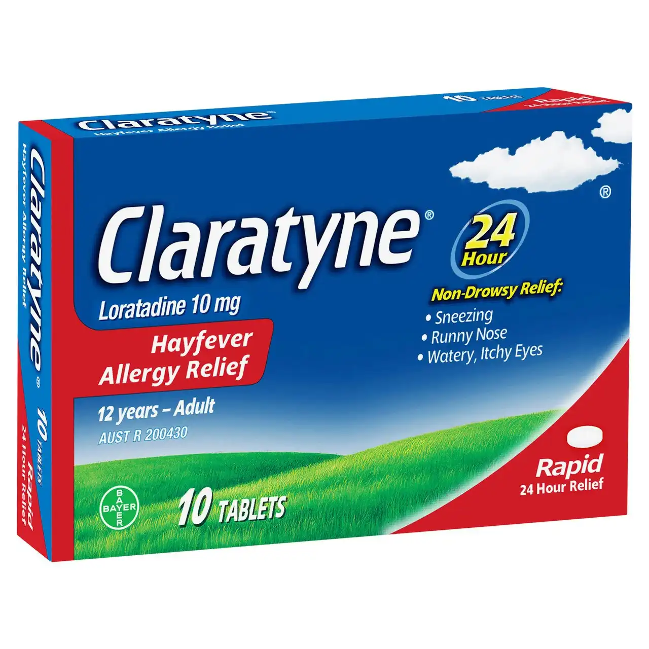 CLARATYNE Allergy Hayfever Relief Antihistamine Tablets 10 pack