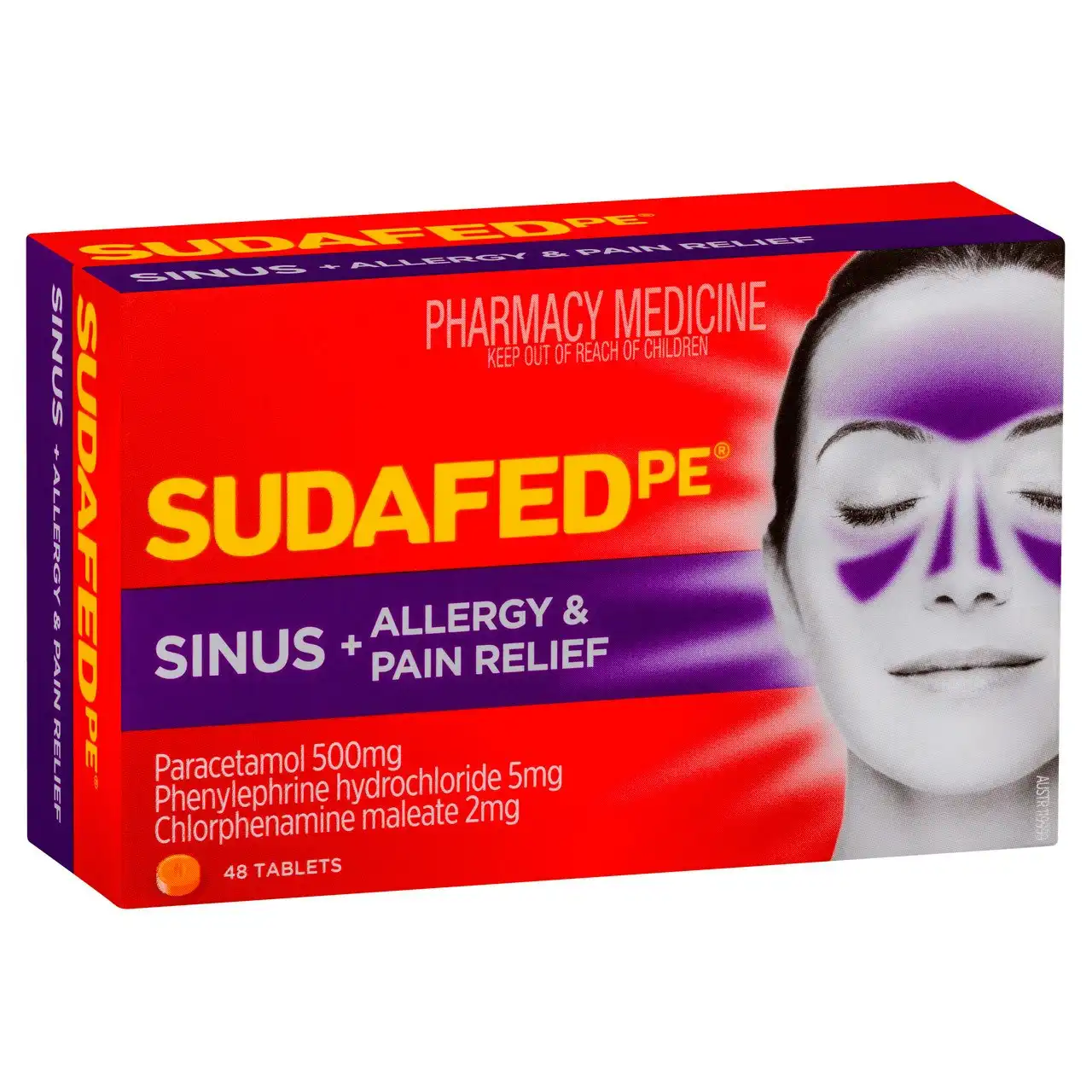 SUDAFED PE Sinus + Allergy & Pain Relief Tablets  48 Pack