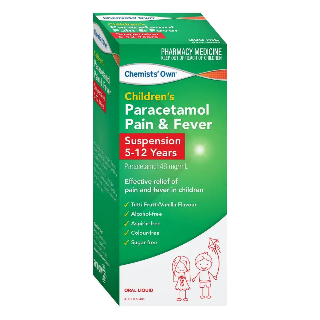 Chemists Own Children's Paracetamol Pain & Fever 5-12 Years 100ml
