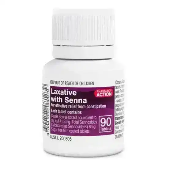 Pharmacy Action Laxative With Senna Tablets 90